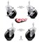 Service Caster 4 Inch Phenolic Wheel Swivel 3/8 Inch Threaded Stem Caster Brakes SCC, 2PK SCC-TS20S414-PHS-381615-2-TLB-2 - alternate 3